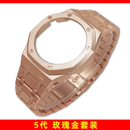 Mod Kit GA-2100 GM2100 Stainless Steel Case&Watch Strap For G-SHOCK Casioak GA2100 GMA-S2100 Replacement Metal Frosted Case Band