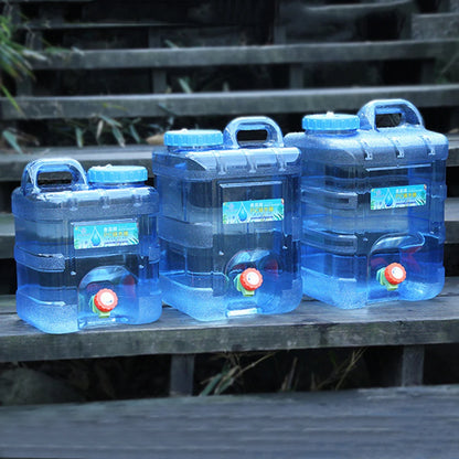 7.5/10/15L Water Carrier Tank Portable Water Storage Tanks Food Grade Large-Capacity with Faucet for Picnic Hiking