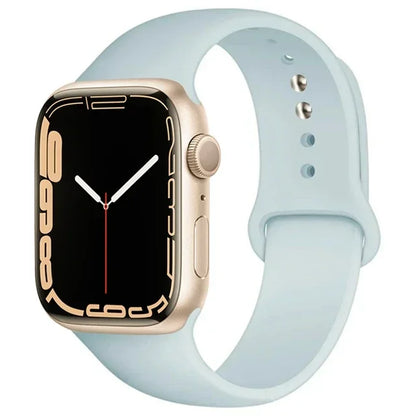 Silicone Band For Apple Watch straps 49mm 40mm 44 mm 45mm 46mm 42mm 41mm 38mm sports bracelet iWatch series 10 9 8 3 SE ultra 2