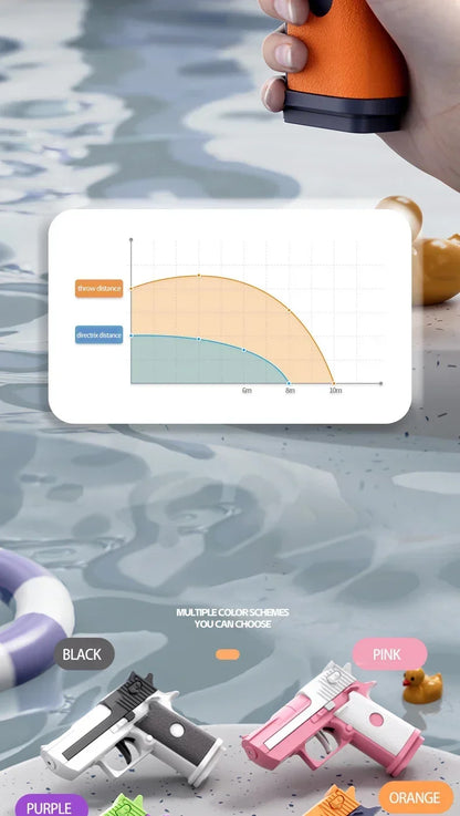 Mini water pistol Mechanical continuous firing Water Gun Summer  Pool Shooting Watergun Manual Water Gun Outdoor Game Toys Gifts