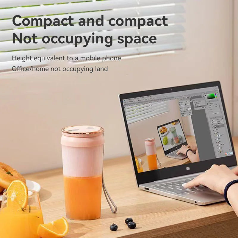 Portable Electric Rechargeable Fruit Blenders Multifunctional Automatic Fruit Squeezer Lightweight For Home And Dormitory Use
