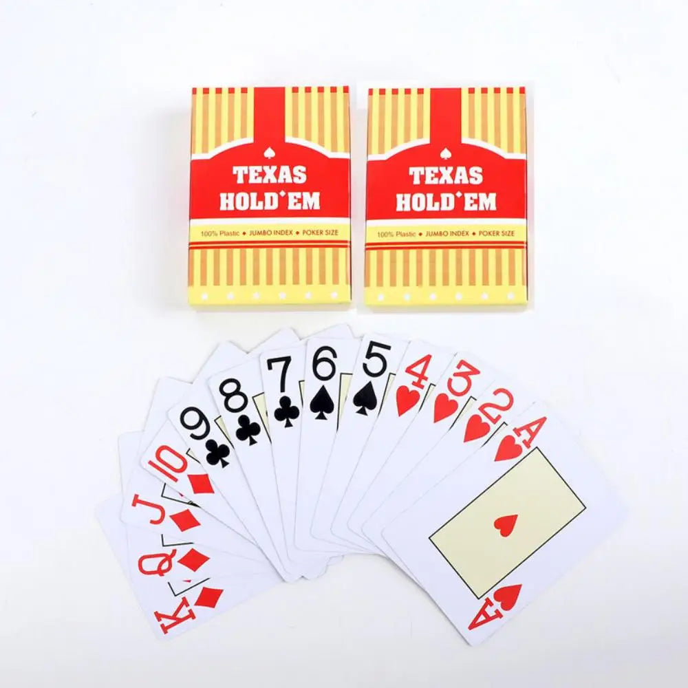 1/2pcs A set of durable, universal baccarat and Texas Hold'em playing cards, waterproof and smooth, for poker and bridge games