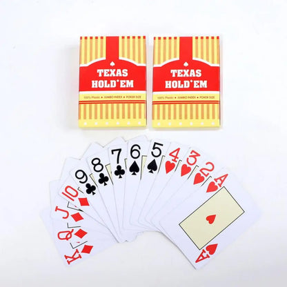 1/2pcs A set of durable, universal baccarat and Texas Hold'em playing cards, waterproof and smooth, for poker and bridge games