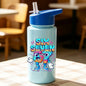 1 Piece 500ml (17 fl oz) 67 Printed Straw Cup, Summer Water Bottle, BPA Free, Portable Sports Outdoor Cup, Perfect Holiday Gift