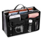 Multifunctional Bi-fold Storage Bag Large Capacity Makeup Bag with Mesh Grid Travel Storage Bag Mommy Bag Multi Pocket Cosmetic