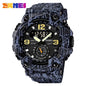 Skmei Dual Movement 3 Time Sport Wristwatch Mens Waterproof Electronic Watches Montre Homme Shockproof Digital Men Watch 1637