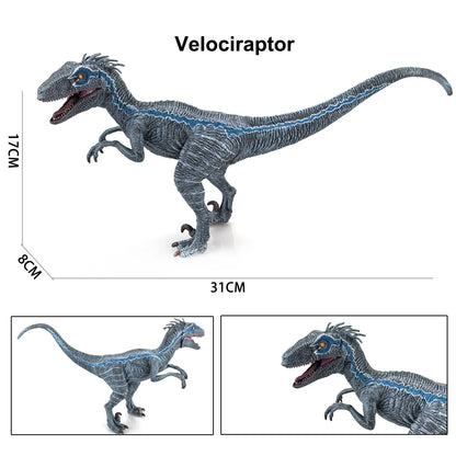 Velociraptor Dinosaur Toy for Kids and Dino Lovers, Super Raptor Dinosaur with Moveable Jaw and Hands, Realistic and Funny