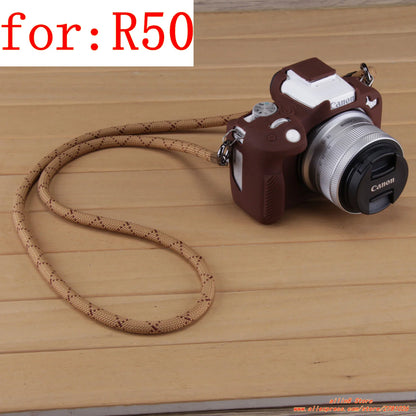 for Canon EOS-R100 Camera Soft Case R50 Silicone shell protective cover Prevent scratching the camera bag One shoulder neck bag