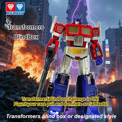 Blind Box Transformers Articulated Figure - AULDEY AAE Optimus Prime Soundwave Multi-Pose Action Model Display Gift for Kids
