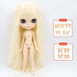 ICY DBS Blyth Doll Joint Body 30CM BJD Toy White Shiny Face and frosted Face with Extra Hands AB and Panel 1/6 DIY Fashion Doll