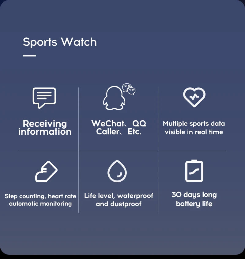 Multifunctional Smart Watch Men Women Bluetooth Connected Phone Music Fitness Sports Bracelet Sleep Monitor Y68 Smartwatch
