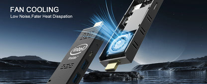 Intel W5 pro Mini PC Computer Stick with Windows 10 Atom Z8350 4GB/8GB RAM 64GB/128GB eMMC WiFI5 Bluetooth 4.0 Built-in Fan