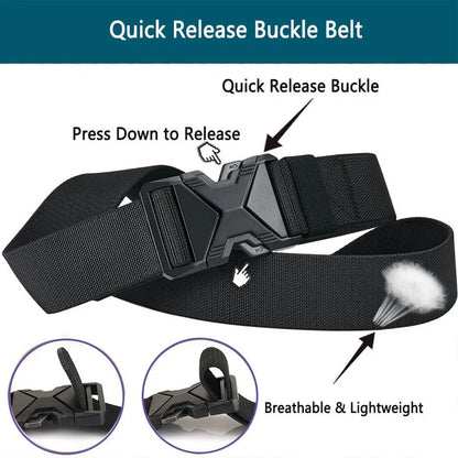 Men's Tactical Belt Nylon Braided Outdoor Training Military Belt Canva Casual Mountainee Trouser Pants Jeans Buckle Waist Belt