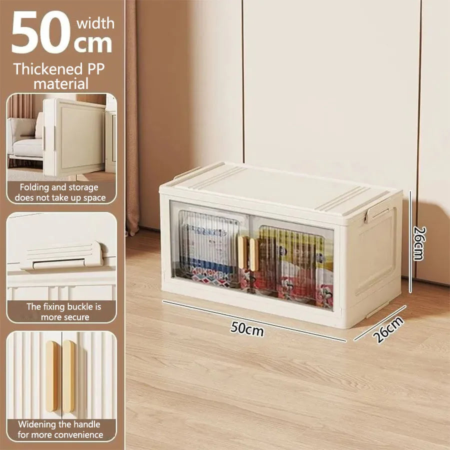 Foldable Baby Closet Plastic Infant Wardrobe Children's Clothing Storage Cabinet for Home Bedroom No Installation Needed