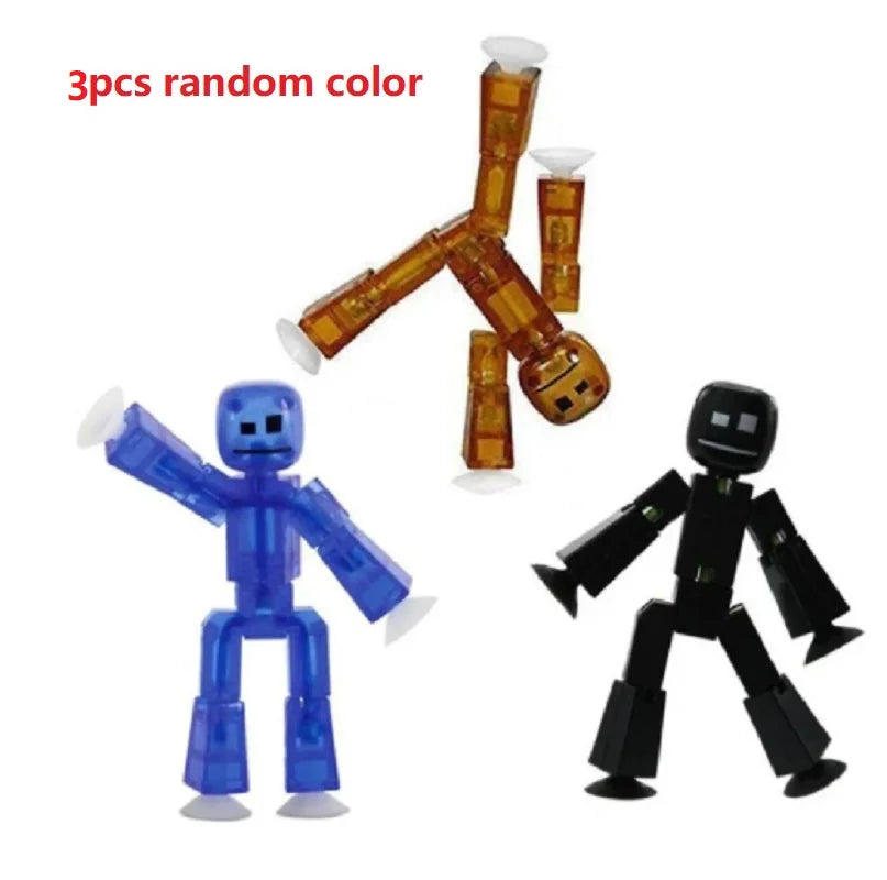Suction Cup Toys Sticky Robbot Toys for Children Deformable Action Figure Sucker Toys for 2 3 4 Years Kids Boys Girls Gifts