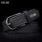 Men Belt Braided Elastic Belt for Men Stretchy Woven Canvas Fashion Belt for Versatile Jeans and Pants