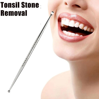 1Pc Tonsil Stone Removal Ear Wax Remover Tool Steel Remover Mouth Cleaning Care Tools Tonsil Stone Remover Health Care