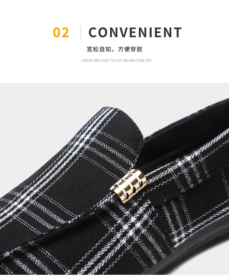 Classic Design Loafers Men Summer Slip-on Men's Casual Shoes Breathable Flat Shoes Comfy Non-slip Driving Shoes Man Moccasins