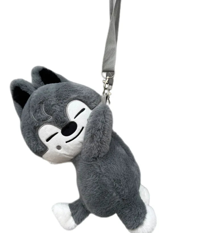 Kpop SKZOO plush Cartoon Rain Love Be Stray Kids Plush Toy Crossbody Bag Love Bear Gift for Children Backpack Christmas Gift