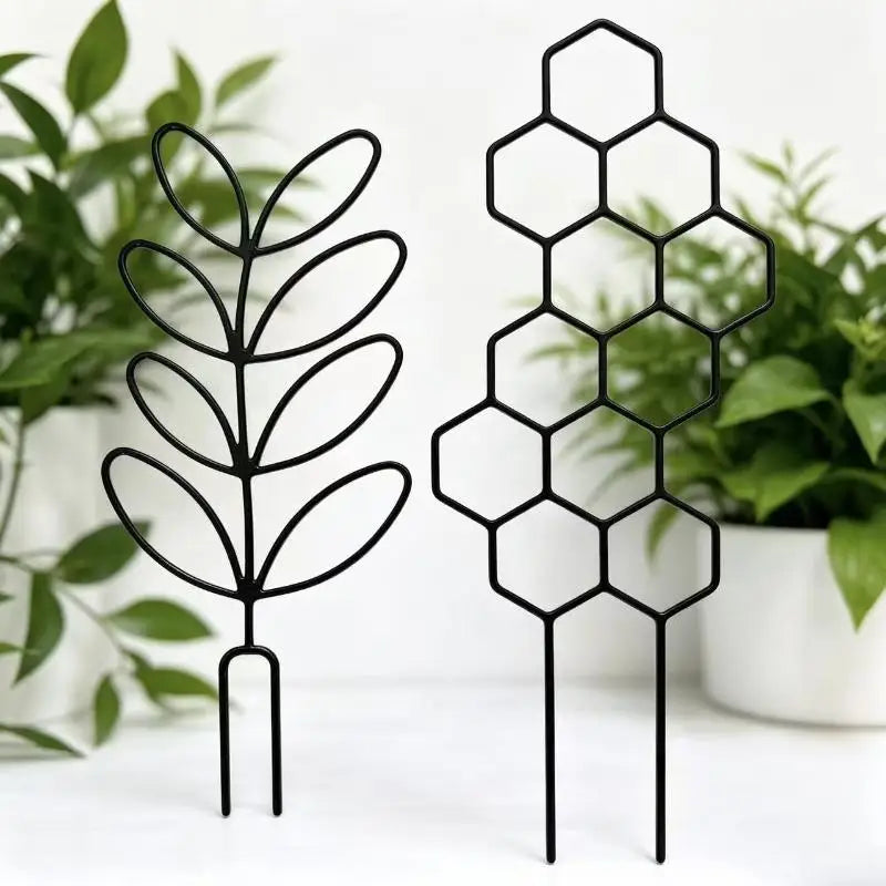 1PC Honeycomb Design Plant Trellis, Rustproof Plastic Support For Potted Vines And Flowers, Indoor Outdoor Garden Climbing Frame