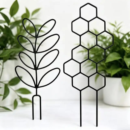 1PC Honeycomb Design Plant Trellis, Rustproof Plastic Support For Potted Vines And Flowers, Indoor Outdoor Garden Climbing Frame