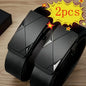 2pcs/3pcs fashionable men's belt, daily casual business belt, jeans belt, synthetic leather high-end suit matching belt, i