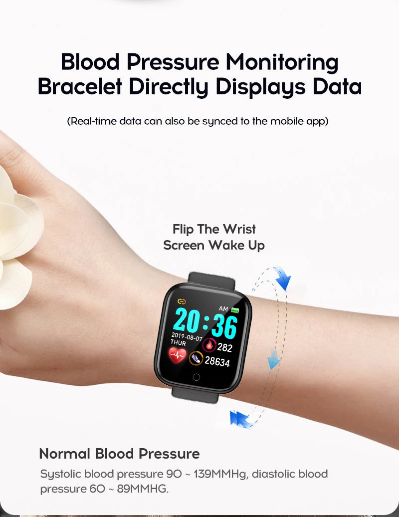 Multifunctional Smart Watch Men Women Bluetooth Connected Phone Music Fitness Sports Bracelet Sleep Monitor Y68 Smartwatch