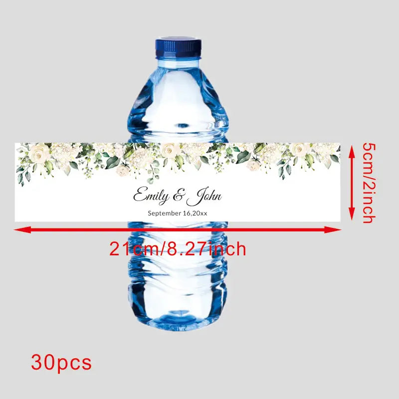 Custom 30 pieces Celebration label Personalized bottle label sticker Custom name text sticker