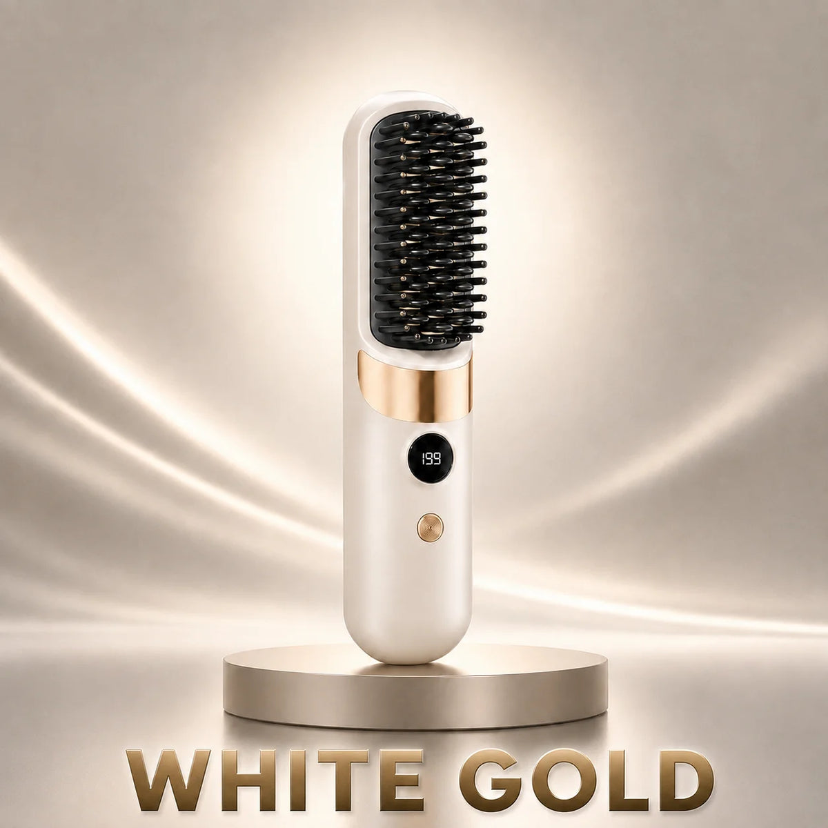 Electric Hair Straightening Brush Hot Comb Hair Straightener USB Rechargeable Wireless Portable Hair Straightener