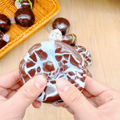 1pc High-end Matcha Mint Chocolate Handmade Ball Anti Stress Sensory Fidget Toy Cracking Wax Ball Soft Decompression Toys Gift