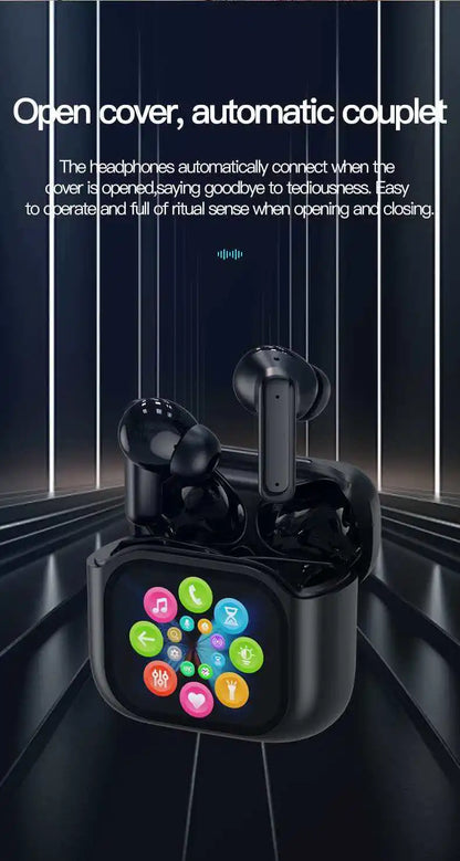 Smart AI Translation Bluetooth Earphones With LCD Display Noise Reduce New Wireless Digital Long Battery Life Display Headphone