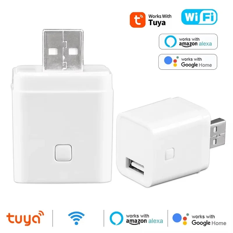Tuya WiFi/Zigbee Mini Smart USB Adapter Plug 1/2/3 Gang Smart Life APP Timing DIY ON/OFF Controller Works with Alexa Google Home