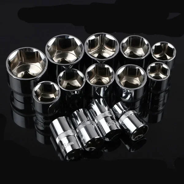Portable 12PCS Bike Repair Tool Kit Multifunction Socket Wrench Set for Motorcycle Auto Boat Hardware Repair