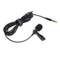 New 3.5mm Lapel Microphone Mini Black Clip on Lapel Mic Wired 360 Degrees Speaker Mic for Mobile Phone/PC Laptop For Recording