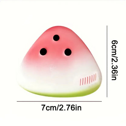 Cute Watermelon Squishy Fidget Toy Slow Rebound Decompression Toy Anti-Stress Slow Rising Fruit Soft Stress Relief Squeeze Toy