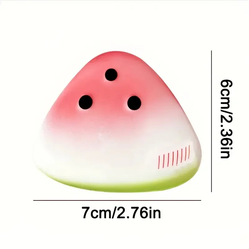 Cute Watermelon Squishy Fidget Toy Slow Rebound Decompression Toy Anti-Stress Slow Rising Fruit Soft Stress Relief Squeeze Toy