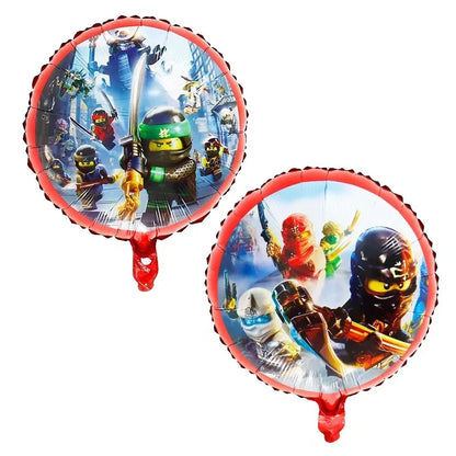 Ninja Birthday Party Decoration Tableware Set Tablecloth Plate Balloon  Cups Napkins Backdrop Banner Cake Toppers Party Supplies