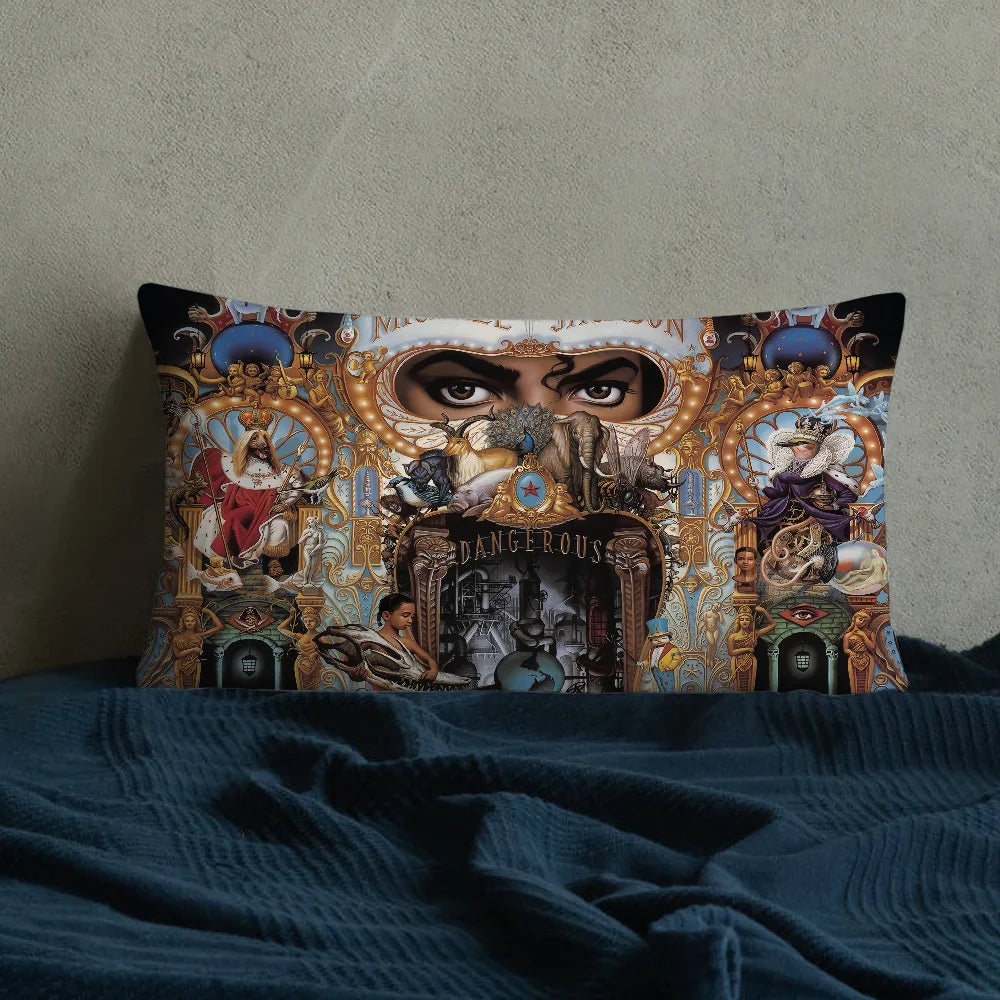 Rectangle Pillow Singer Case Dangerous Printing Bedside Sofa Room Home Bad M-michael Jackson Decoration Pillowcase
