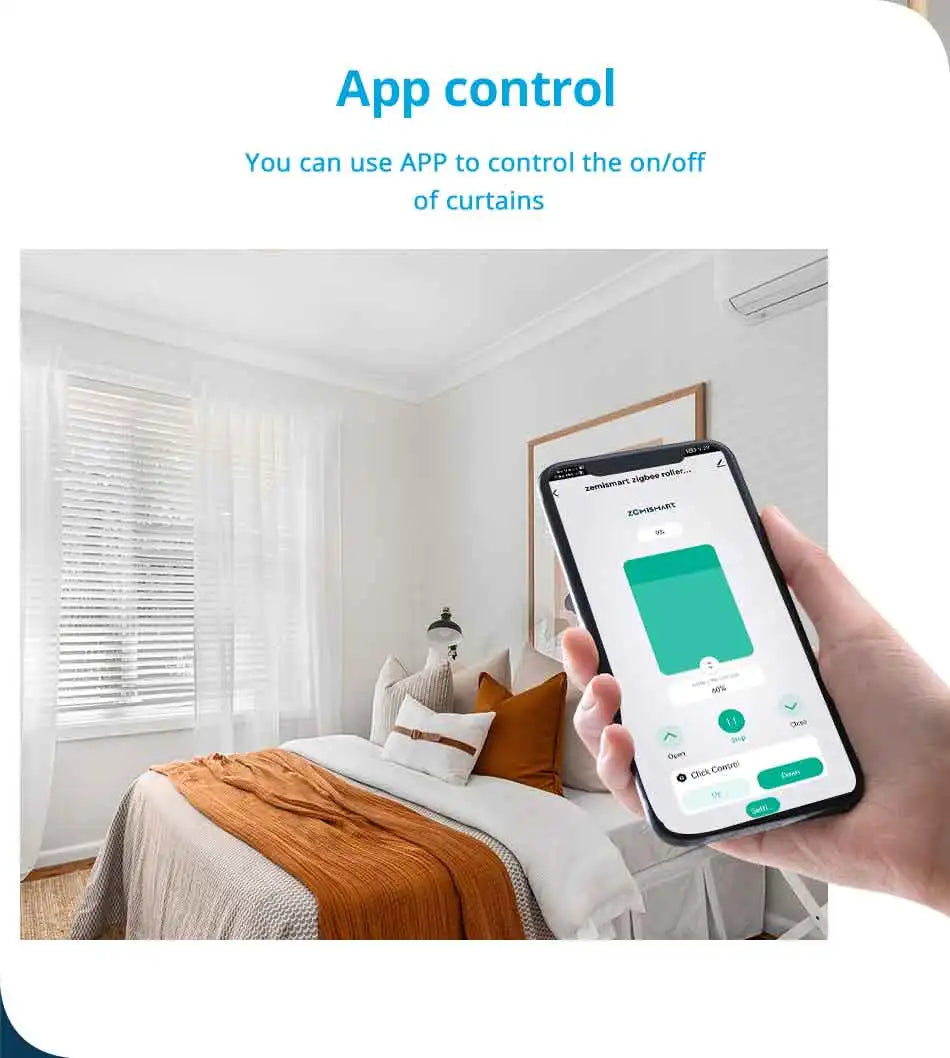 Zemismart Zigbee Roller Shade Motor with Battery For 37 38mm Tube Works with Tuya and Smart Life APP Alexa Google Home Control