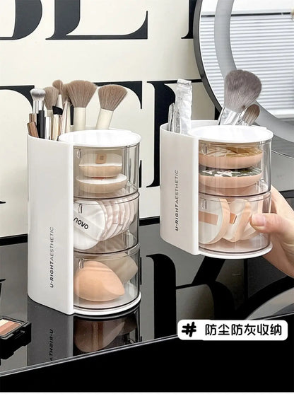 Hair Accessories Organizer Acrylic Storage Box Clear Hair Tie Organizer for Headband Makeup Brush Holder Desk Jewelry Organizer