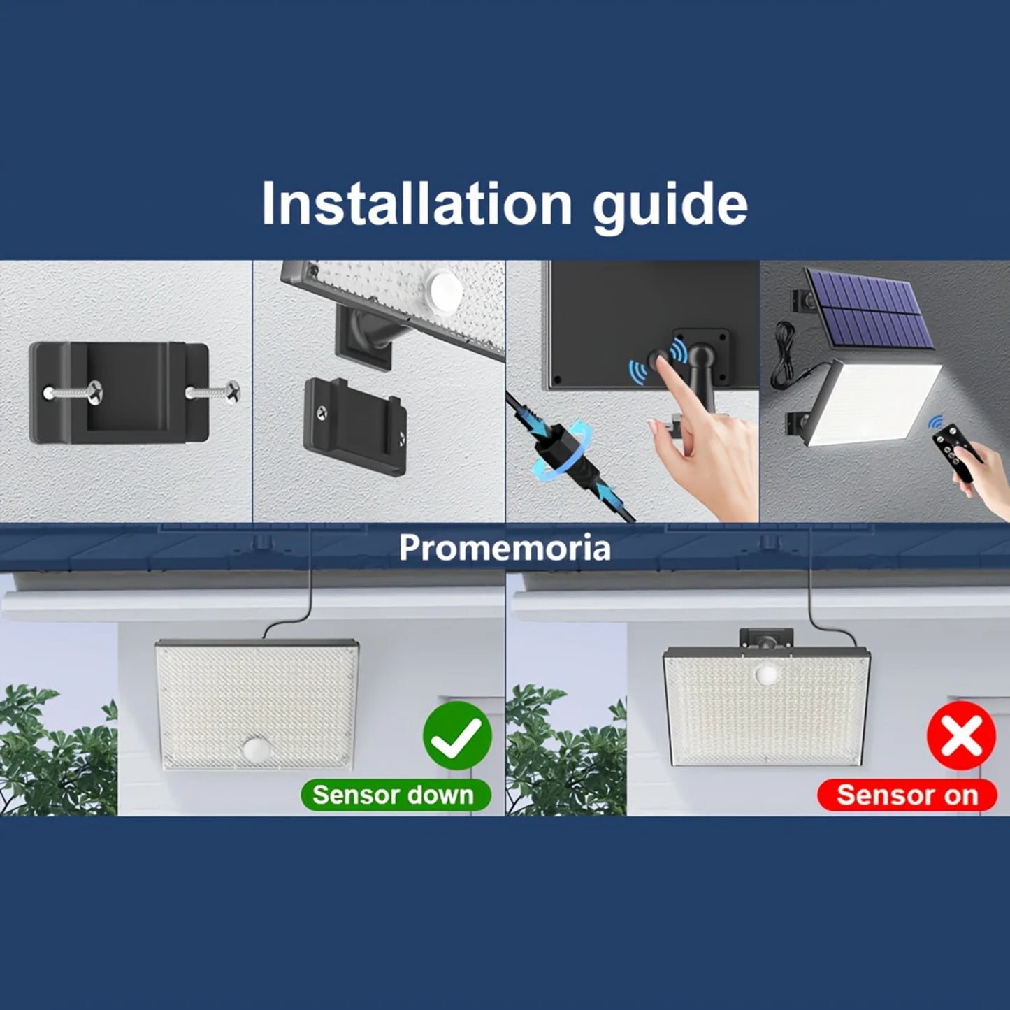 Solar Lights Outdoor 366/400/318 LED Motion Sensor Security Lights IP65 Waterproof Solar Powered Flood Lights for Garden Yard