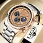 Relogio Masculino LIGE New Men Watch With Full Steel Waterproof Luminous Quartz Watch For Men Fashion Military Date Chronograph