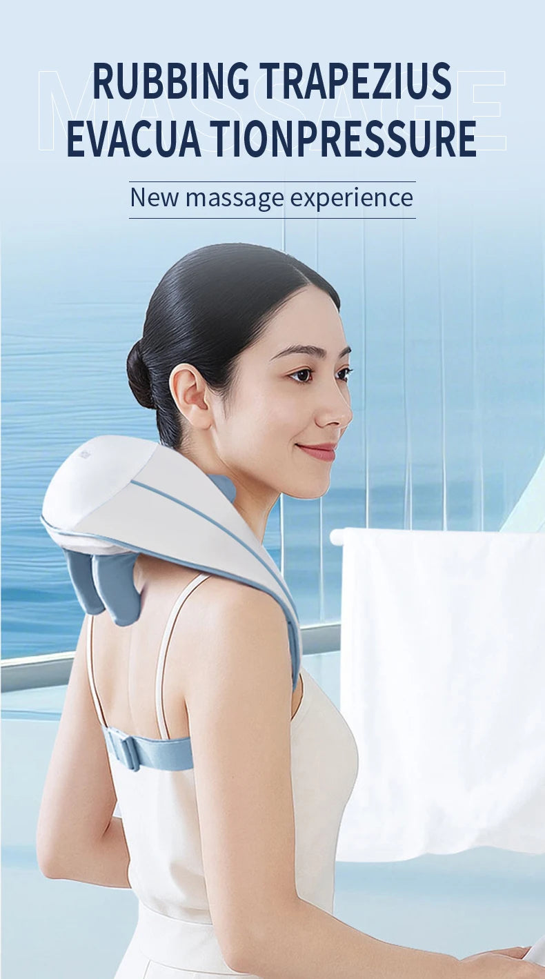 Haier Cervical Neck Massager Muscle Shoulder Back 3 Gears 6D Mechanical Hand Electric Massage Machine Shawl Relaxing Device Tool