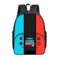 Casual Commute Games Console Circular Front Pocket Backpack For Boys/Girls Best Gifts 2D Flat Cartoon School Bag For Children