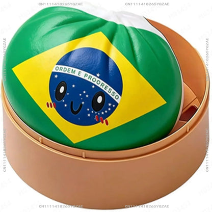 2026 football series steamed bun Squishy Stress Ball Fidget Toy, Soft Squeeze Anxiety Relief Sensory Toy for Kids Adults