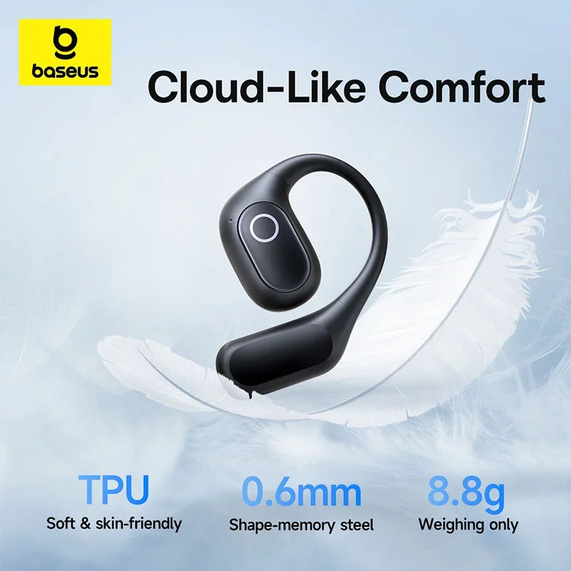 Baseus Eli 2i Fit Słuchawki otwarte True Wireless Bluetooth 6.0 z zaczepami na uszy Wodoodporne słuchawki sportowe IPX5 Wzmocnienie basów