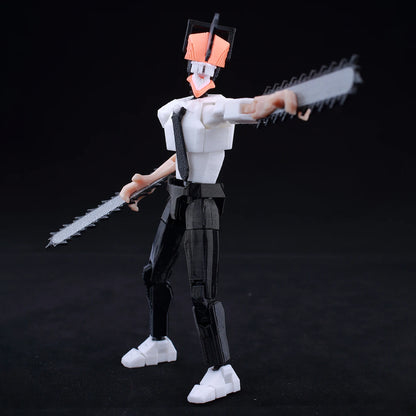 9L3D Multi-joint Articulated Anime Figures Saitama Kenshiro One Punch Man Fist North Star Chainsaw Man Dummy 13 Collectible Toys