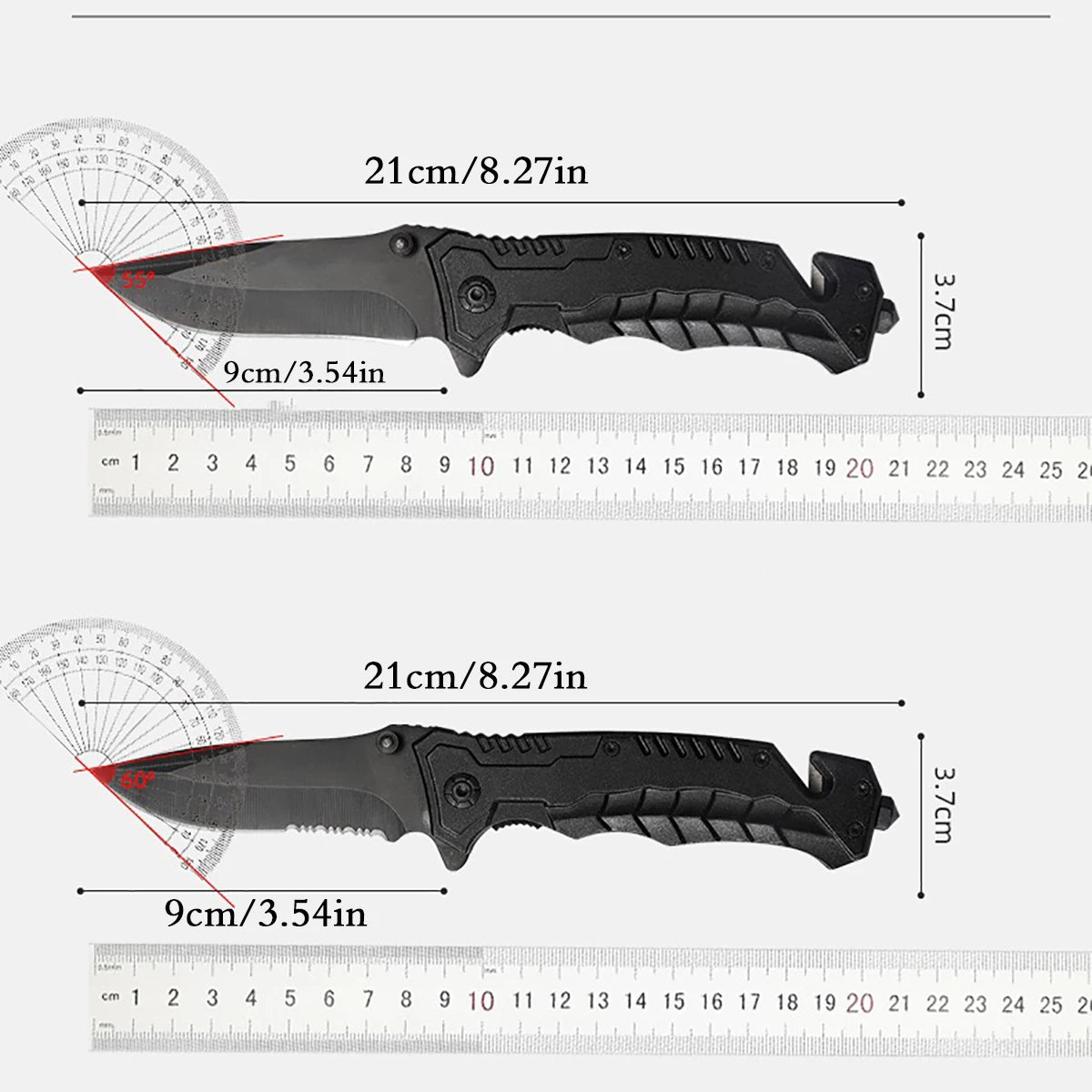 Multi functional and convenient folding knife EDC pocket knife fruit knife, suitable for outdoor survival camping and fishing