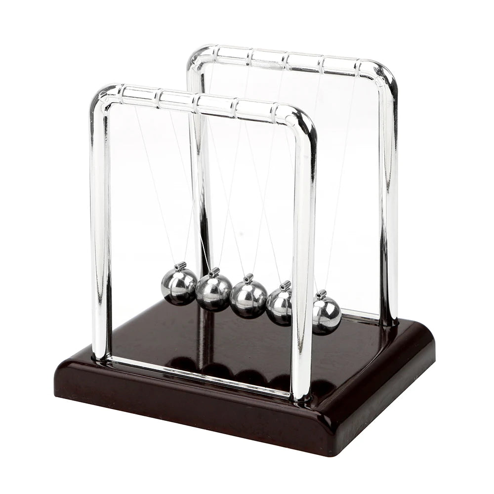 Physics Science Pendulum Steel Balance Ball Newton Ball Desk Table Decor Metal Pendulum Ball Newton's Cradle