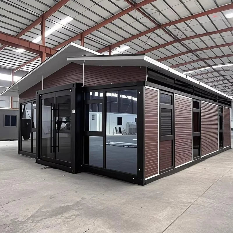 Restaurant 20FT 40 Ft Prefab Steel Prefabricated Sandwich Panel Expandable Living Container House Tiny Homes With Bathroom